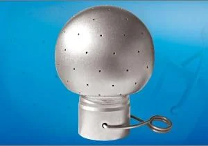 Spray ball with cotter pin connection