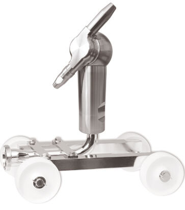 tank cleaning wagon as accessory for industrial cleaning systems
